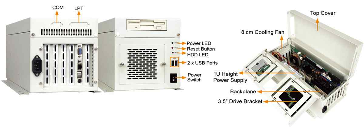Anewtech IEI Industrial Computer Industrial Chassis Industrial PCI-PAC-106G